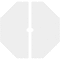Ekena Millwork Westin Architectural Grade PVC Contemporary Ceiling Medallion, Two Piece, 40"OD x 3"ID x 16"C x 1"P CMP40WN2-03000 - alternate 2
